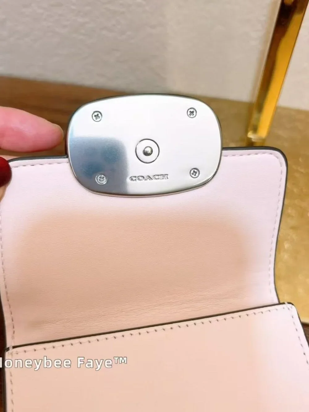 NWT Coach Eliza Small Wallet CT985 SV/Blush